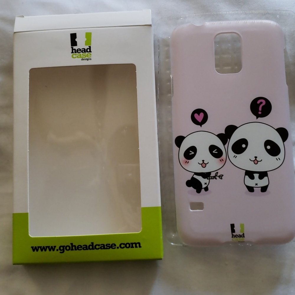 Samsung Galaxy S5 pink panda bear phone case